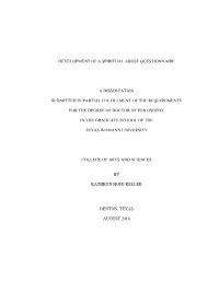 Development of a Spiritual Abuse Questionnaire A