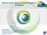 NASA Earth Science Data Systems Program