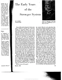 The Early Years of the Strowger System