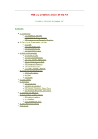 Web 2D Graphics: State-Of-The-Art