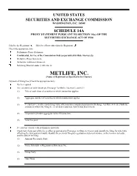 2020 Metlife Proxy