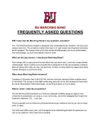 Marching Band Faqs (For Website)