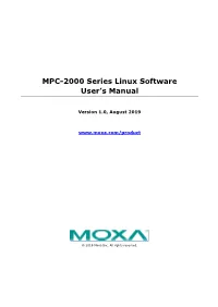 MPC-2000 Linux Software User's Manual