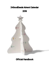 Official Handbook the Advent Calendar That Makes the World a Better Place