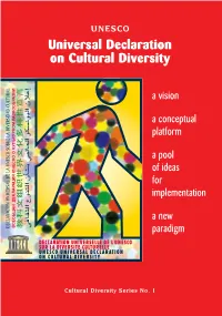 UNESCO Universal Declaration on Cultural Diversity