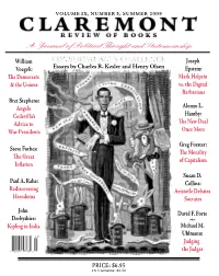 CONSERVATISM's CHALLENGE a Journal of Political Thought And