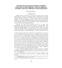 Genesis and Evolution of Public Interest Litigation in the Supreme Court of Pakistan: Toward a Dynamic Theory of Judicialization