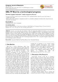 Gmo FP Must Be a Technological Progress Mammed Agagulu Najafzadeh 1, Natalia Sergeyevna Beryoza 2