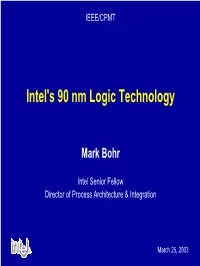 Intel's 90 Nm Logic Technology
