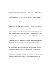 Paige, Forrest Masterman, M.S. August 2017 Architecture A