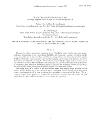 SPACE OPERATIONS SYMPOSIUM (B6) New Space Operations Concepts and Advanced Systems (2)