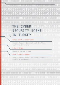 The Cyber Security Scene in Turkey