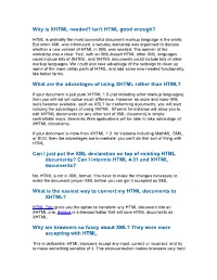 Why Is XHTML Needed? Isn't HTML Good Enough?