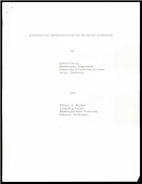 A COMPUTER-ASSISTEDSTUDY of GO on M X N BOARDS* By