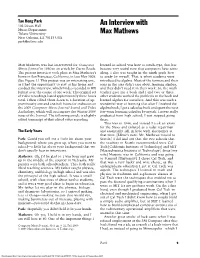An Interview with Max Mathews