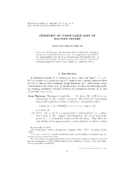 FINITENESS of COMMUTABLE MAPS of BOUNDED DEGREE 1. Introduction a Dynamical System (V,F) Consists of a Set V and a Self Map