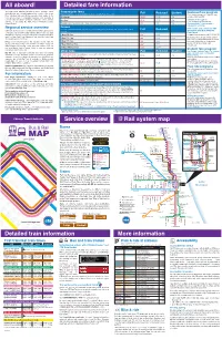 First Bus All Aboard! Rail System Map Detailed Fare in for Ma Tion Service