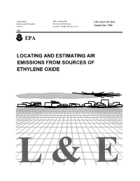 Locating and Estimating Sources of Ethylene Oxide