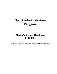 Sport Administration Program