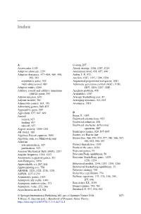 A Active Radar, 1103 Adaptive Adversary, 1259 Adaptive Dynamics