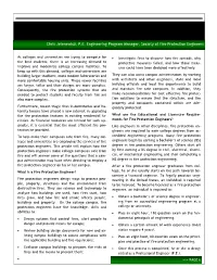 Fire Protection Engineers: Using Science and Technology to Make the College Campus Safe from Fire