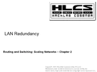 LAN Redundancy