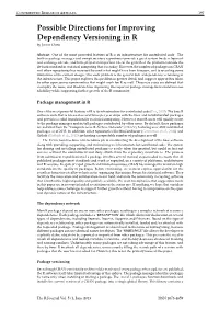 Possible Directions for Improving Dependency Versioning in R by Jeroen Ooms