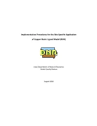 Sampling Guidance for Copper Biotic Ligand Model-Based Copper Criteria