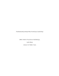 The Relationship Between Moss Growth and Treefall Gaps
