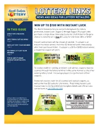 Win up to $100 with Instant Luck