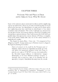 CHAPTER THREE Ptolemaic Poleis and Places in Dacia and In