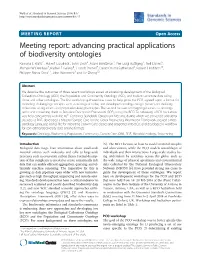Meeting Report: Advancing Practical Applications Of