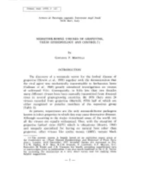 Nematode-Borne Viruses of Grapevine, Their Epidemiology and Control (1)