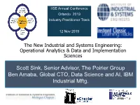 Operational Analytics & Data and Implementation Sciences