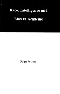 Race, Intelligence and Bias in Academe