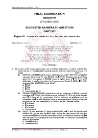 Suggested Answers to Question —AFA