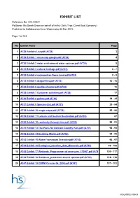 Exhibit List
