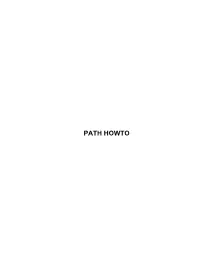 Path Howto Path Howto