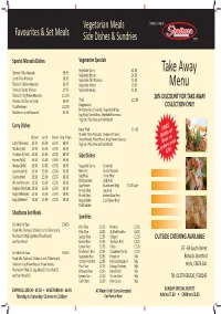 Take Away Menu