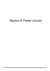 Basics of Power Circuits Contents