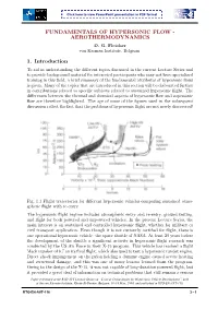 Fundamentals of Hypersonic Flow - Aerothermodynamics