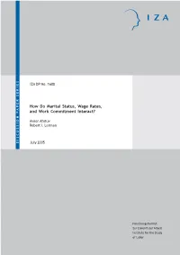 How Do Marital Status, Wage Rates, and Work Commitment Interact?