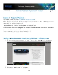 How to Activate My Lexicon Plugin.Pdf