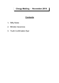 Mailing Contents Page