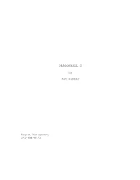 Original Dragonball Evolution Script