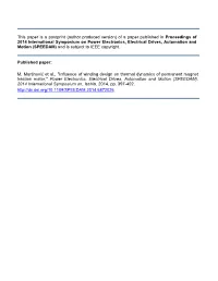 This Paper Is a Postprint (Author Produced Version)