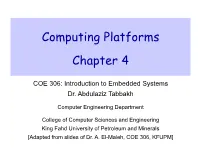 Computing Platforms Chapter 4