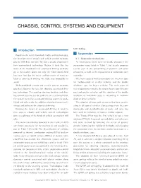 Chassis, Control Systems and Equipment