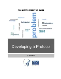Developing a Protocol
