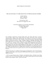 The Long-Run Impact of the Dissolution of the English Monasteries